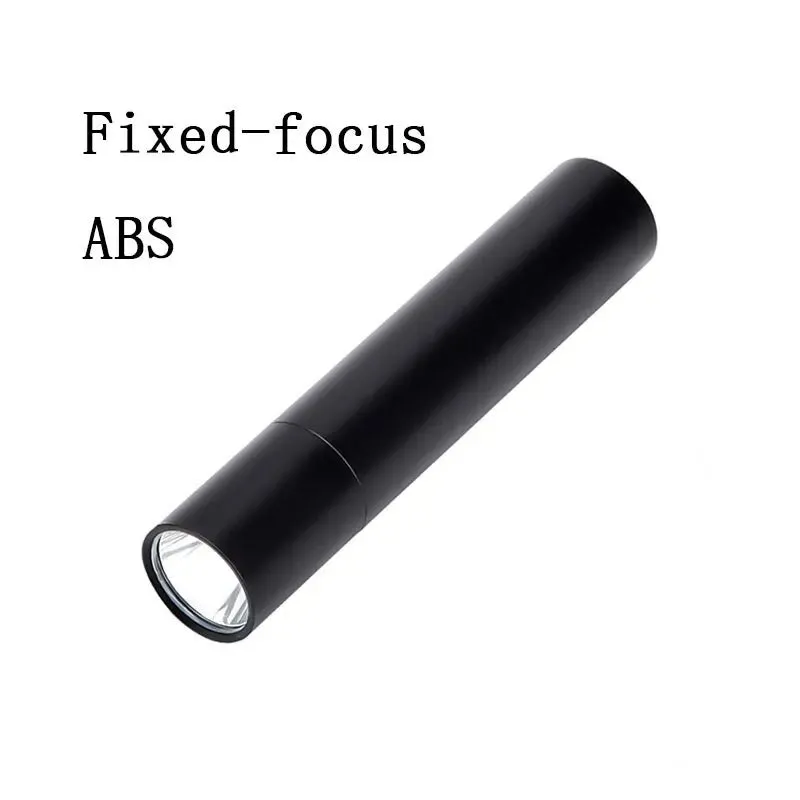 Mini Portable LED Flashlight USB Rechargeable Small Pocket Light Built In Battery Fixed Focus Zoomable Camping Searching Lantern