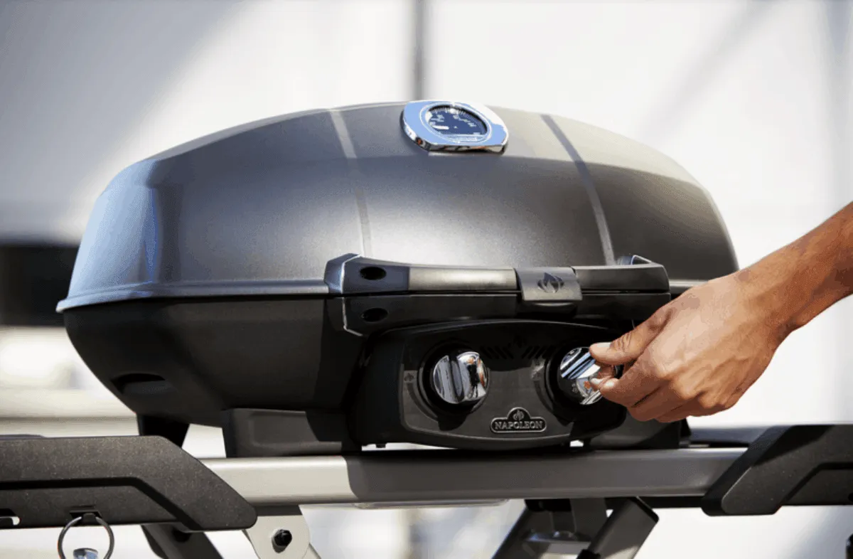 Napoleon Travel Q Pro with Scissor Legs Portable BBQ