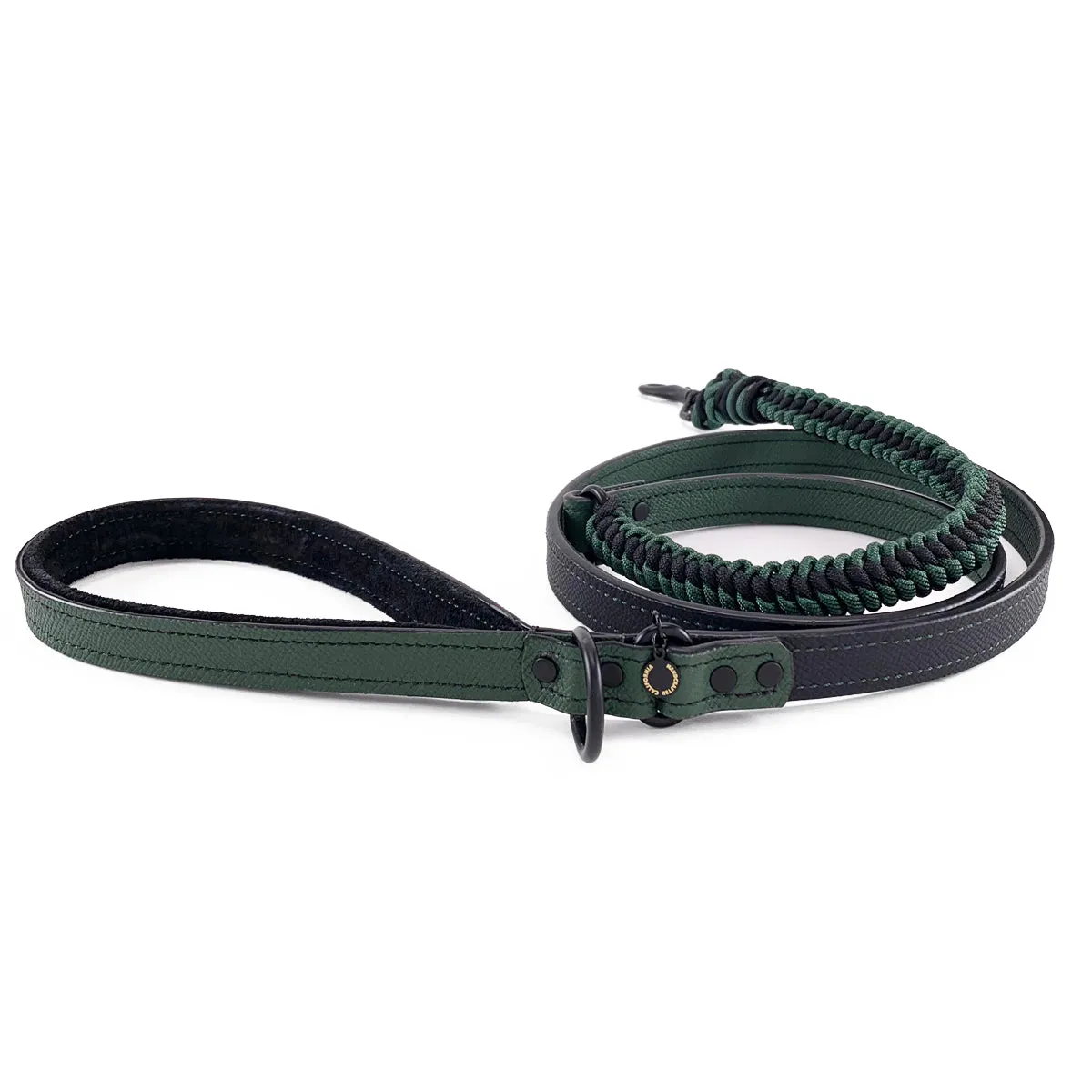 Nixon Leather And Macrame Dog Leash Black Forest