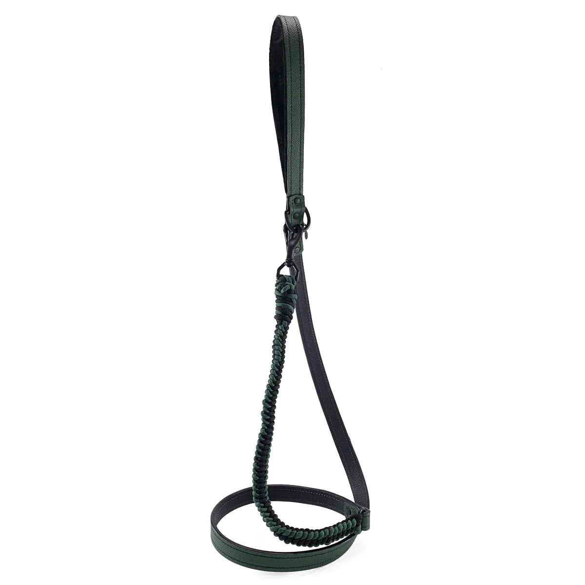 Nixon Leather And Macrame Dog Leash Black Forest
