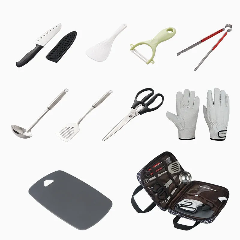 NOBANA Outdoor Camping Cookware Set With BBQ Gloves