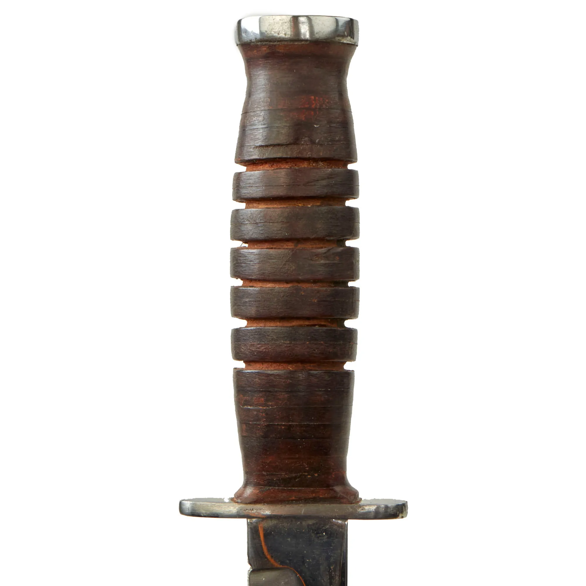 Original U.S. WWII Kutmaster Fighting Knife With 7” Blade With Correct Original Leather Sheath - Ca.1944-45