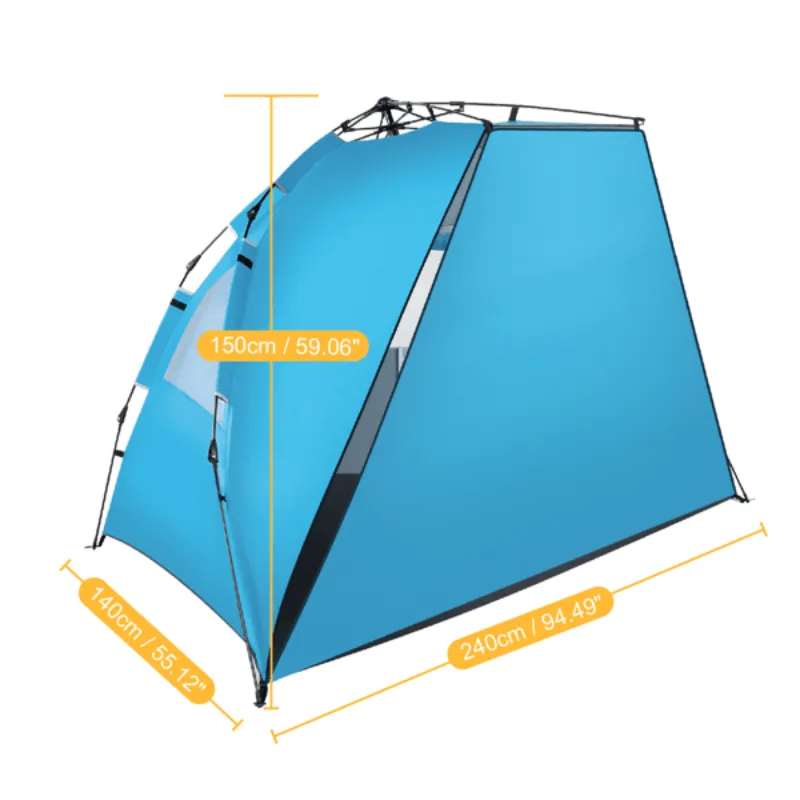 Outdoor Camping Fiberglass Pole Oxford Cloth