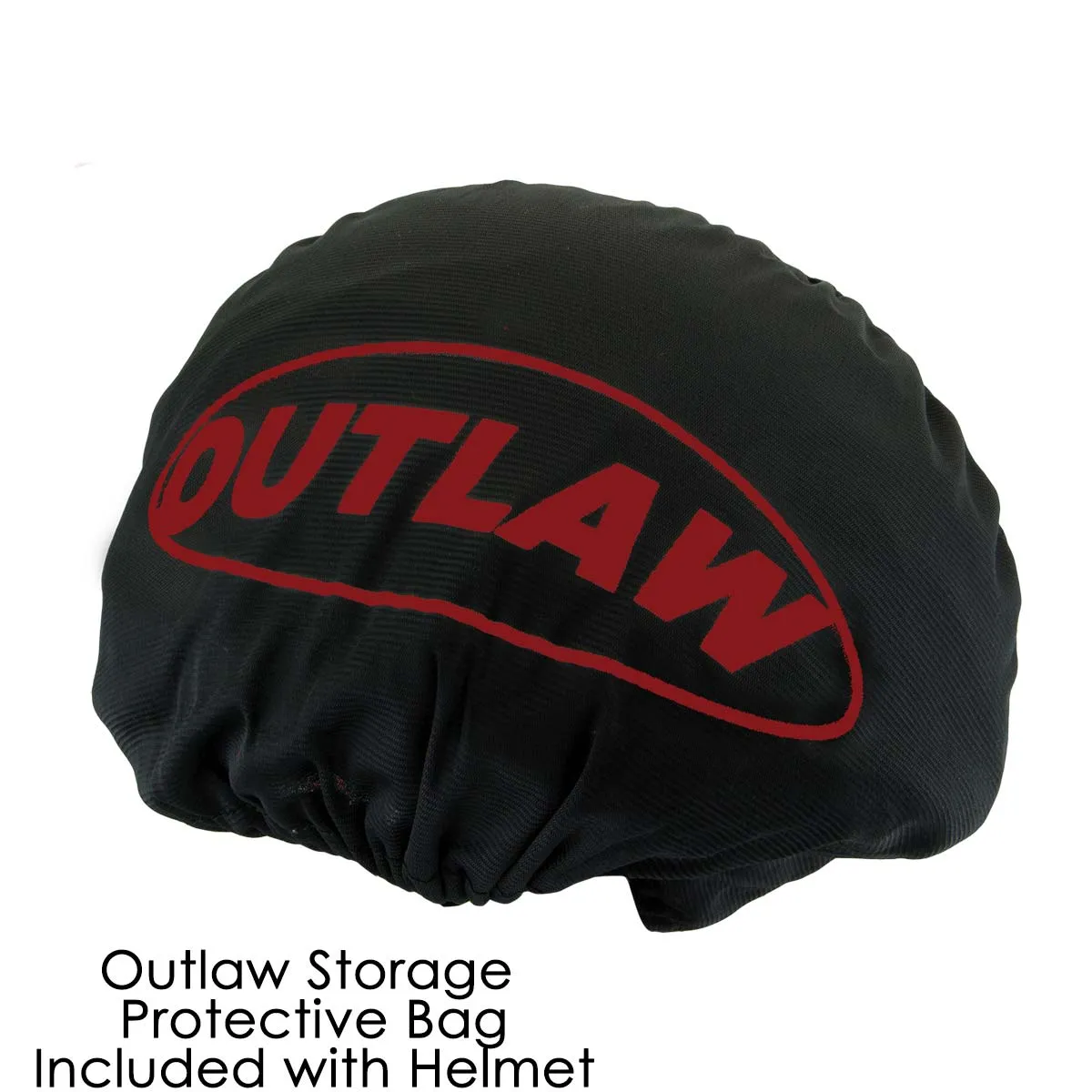 Outlaw T68 'The O.G.' Gloss Black Advanced DOT Skull Cap Motorcycle Helmet