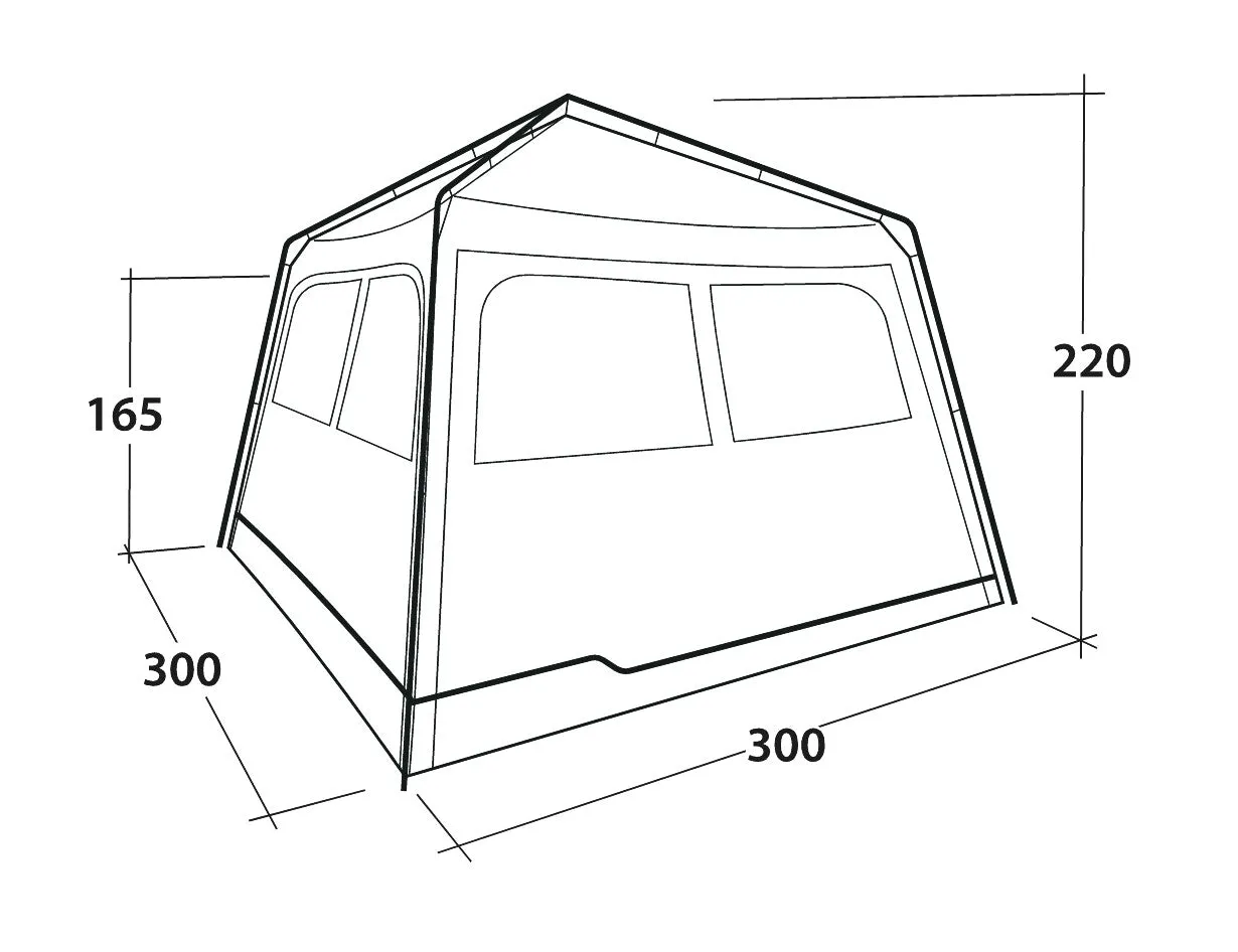 Outwell Fastlane 300 Event Shelter / gazebo / Tent 3m x 3m