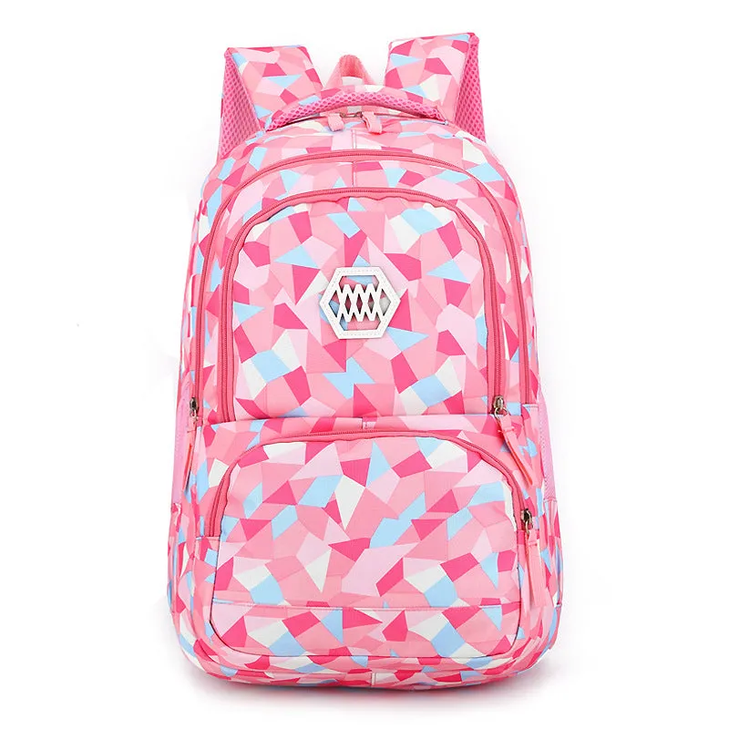 Pink Multi-functional Rolling Backpack with Large Capacity, Easy Detachment, a Must-have for Students and Travelers