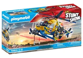 Playmobil Air Stunt Show Helicopter with Film Crew