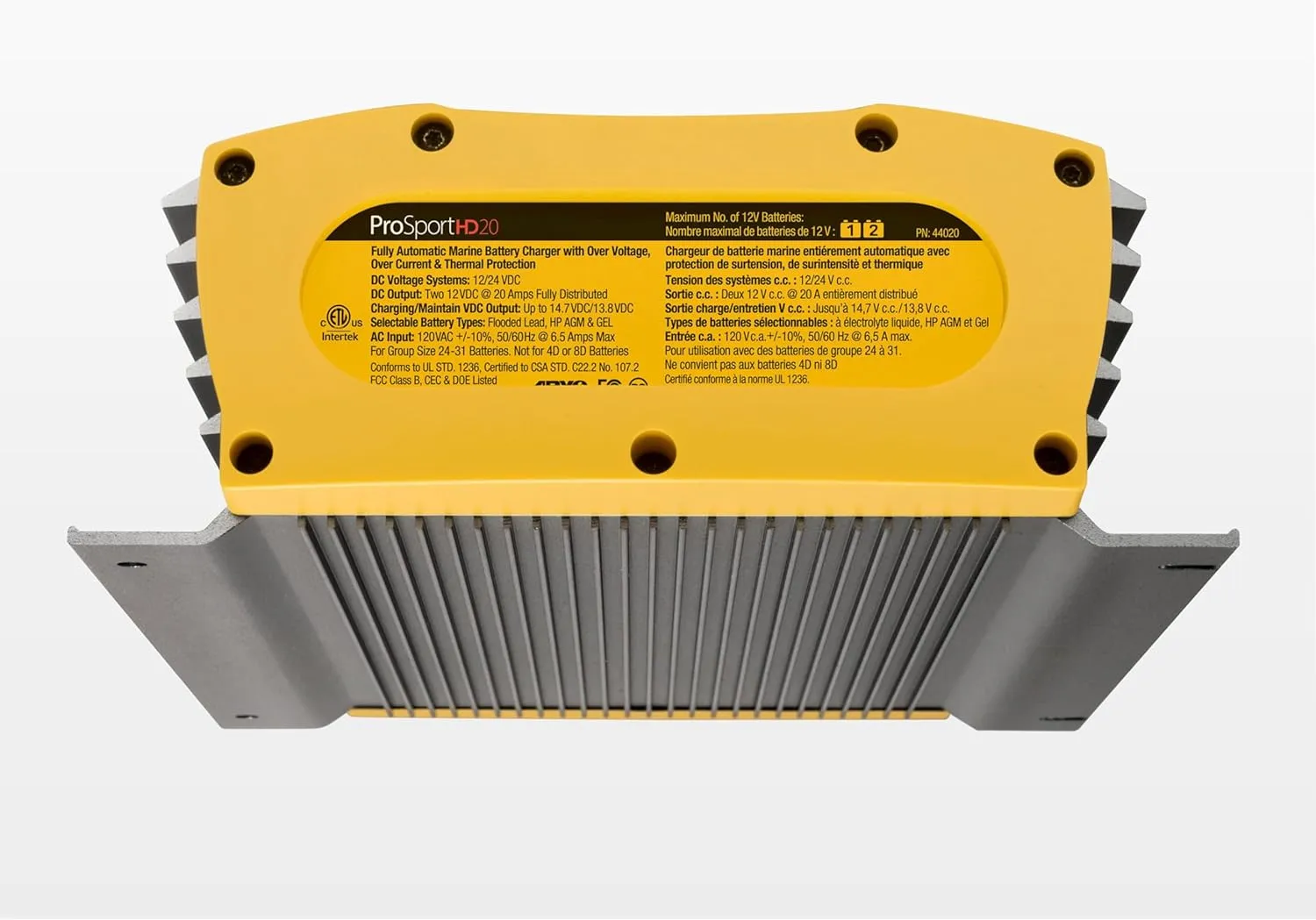 ProMariner 44006 ProSport HD Waterproof Marine Battery Charger, 6 Amp, 1 Bank