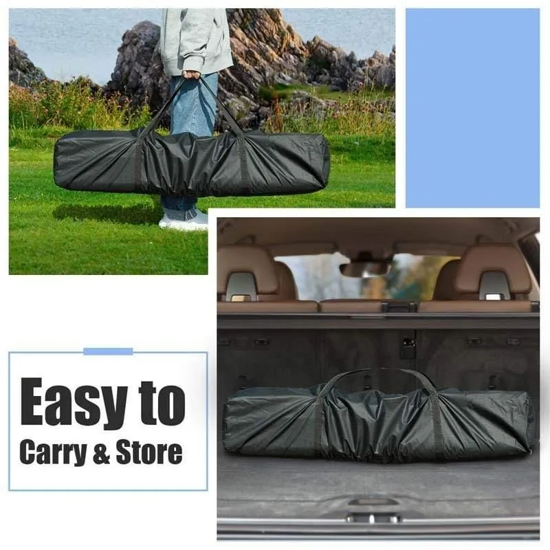 PulseMartix  10’ x 10’ Pop-up Canopy Tent Easy Up Canopy with Mesh Sidewalls & Carrying Bag, American Flag Outdoor Canopy for Backyard Lawn
