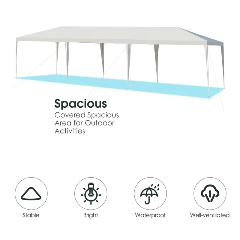 PulseMartix  10' x 30' Waterproof Gazebo Canopy Tent for Wedding & Party