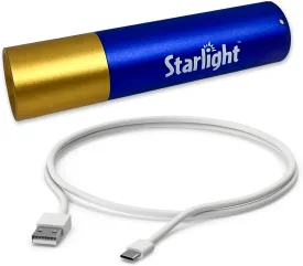 Starlight Single Pack UV Flashlight with USB-C Cord | Rechargeable Light for Sun Printing & Cyanotype Kit Alternative Paper | Ideal for Arts, Crafts, and Science Activities for Kids
