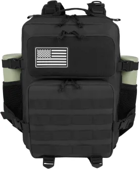 Tactical Backpack - 25L Small Military Tactical Backpack For Men Molle Daypack 3 Day Bug Out Bag Hiking Rucksack With Bottle Holder 25L Small Black Backpacks