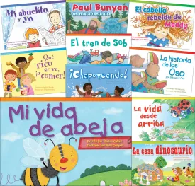 Teacher Created Materials - Classroom Library Collections: Literary Text Readers (Spanish) Set 3 - 10 Book Set - Grade 1 - Guided Reading Level A - I Paperback  April 1, 2014