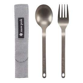 Titanium Fork & Spoon Set