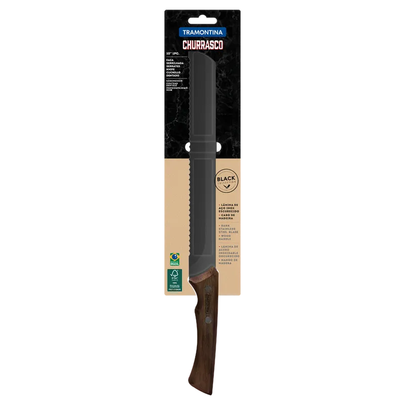 Tramontina Churrasco Serrated Knife - 25cm