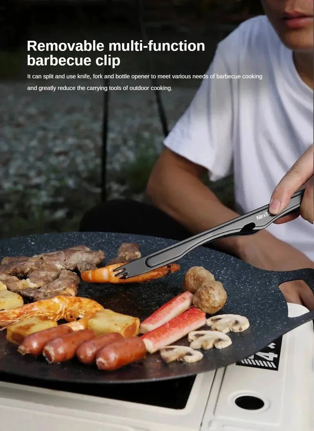 Xiaomi Nextool  Camping Barbecue Tools Set Picnic Knife Chopping Board Multifunctional Scissors Portable Desk BBQ Carrying Case